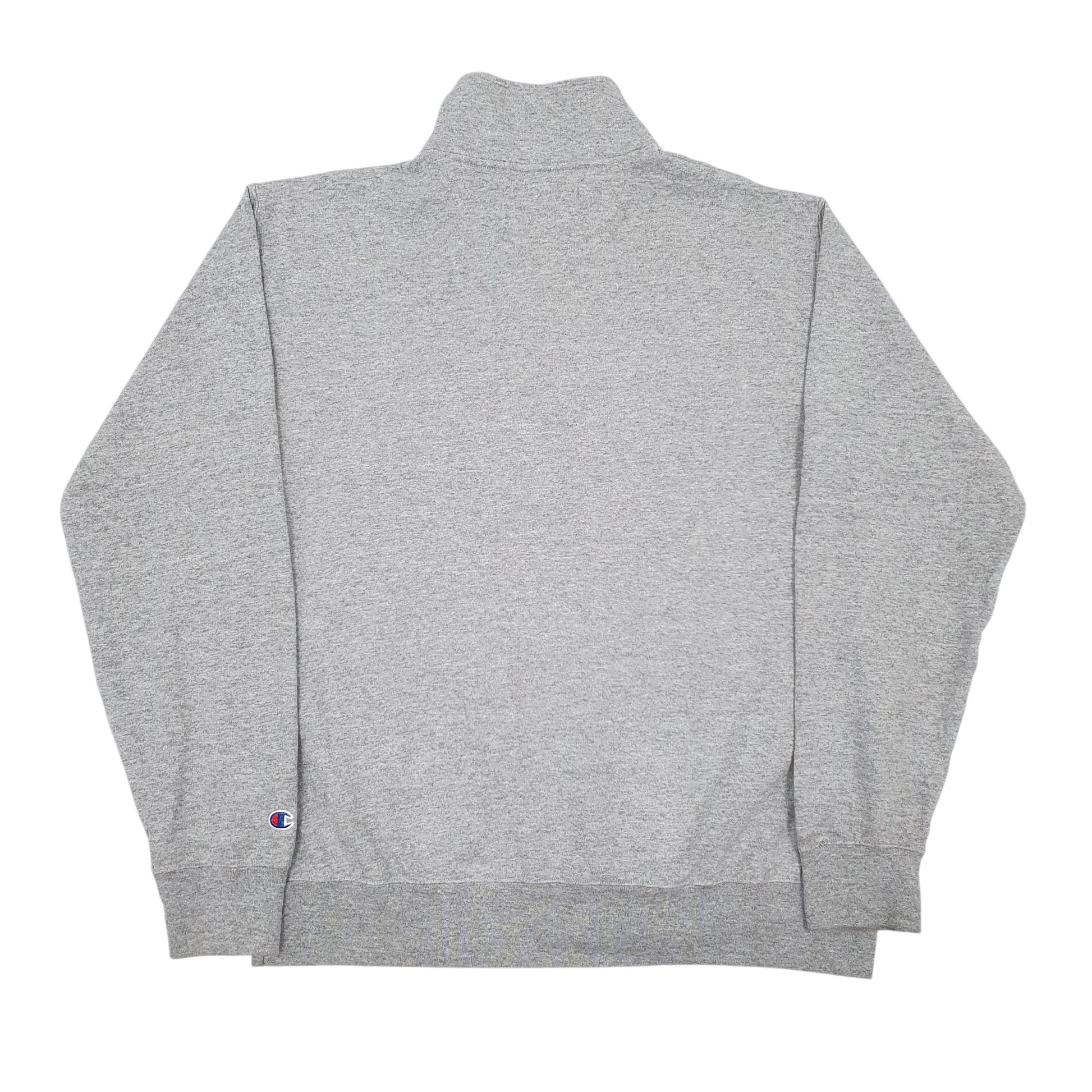 Mens Grey Champion Cornell University Quarter Zip Jumper