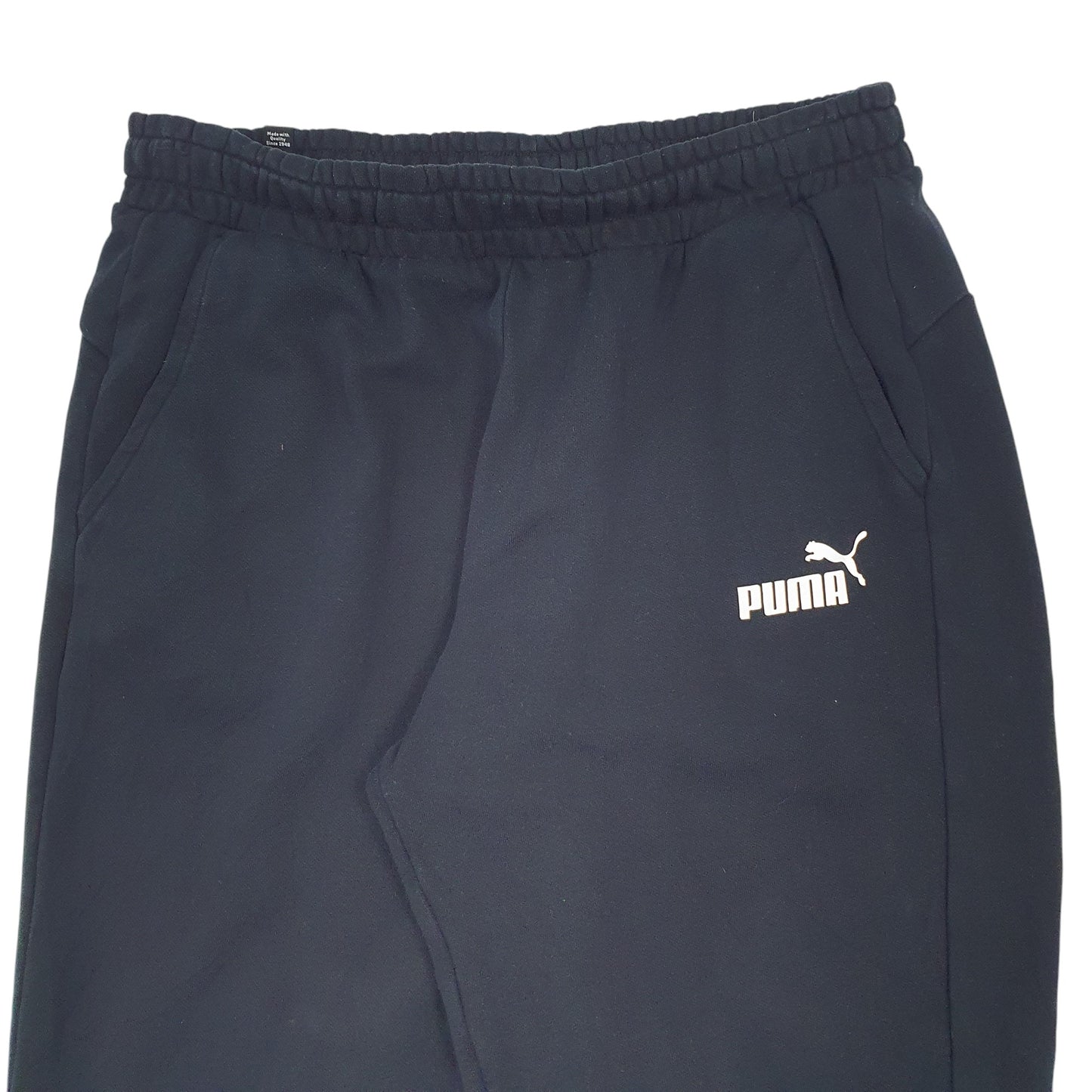 Mens Black Puma  Jogger Trousers