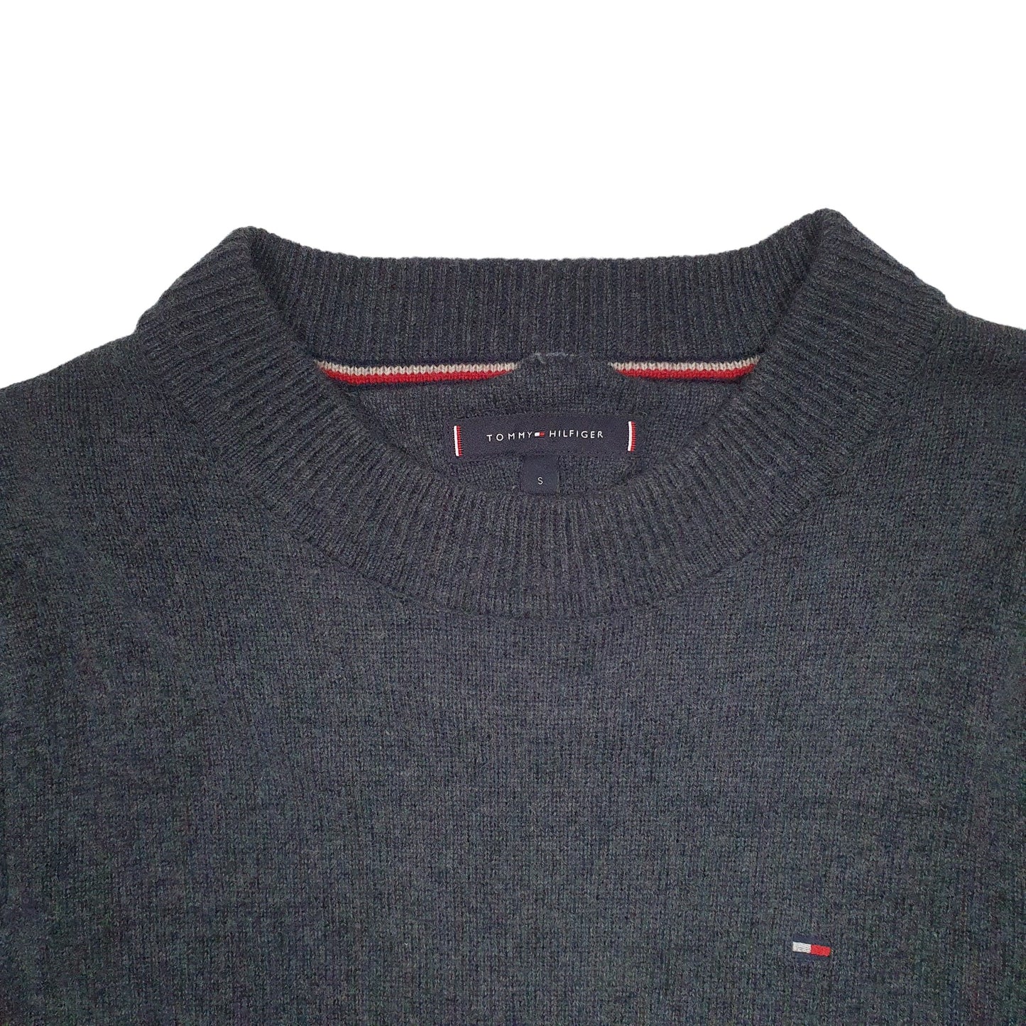 Womens Grey Tommy Hilfiger Knit Crewneck Jumper