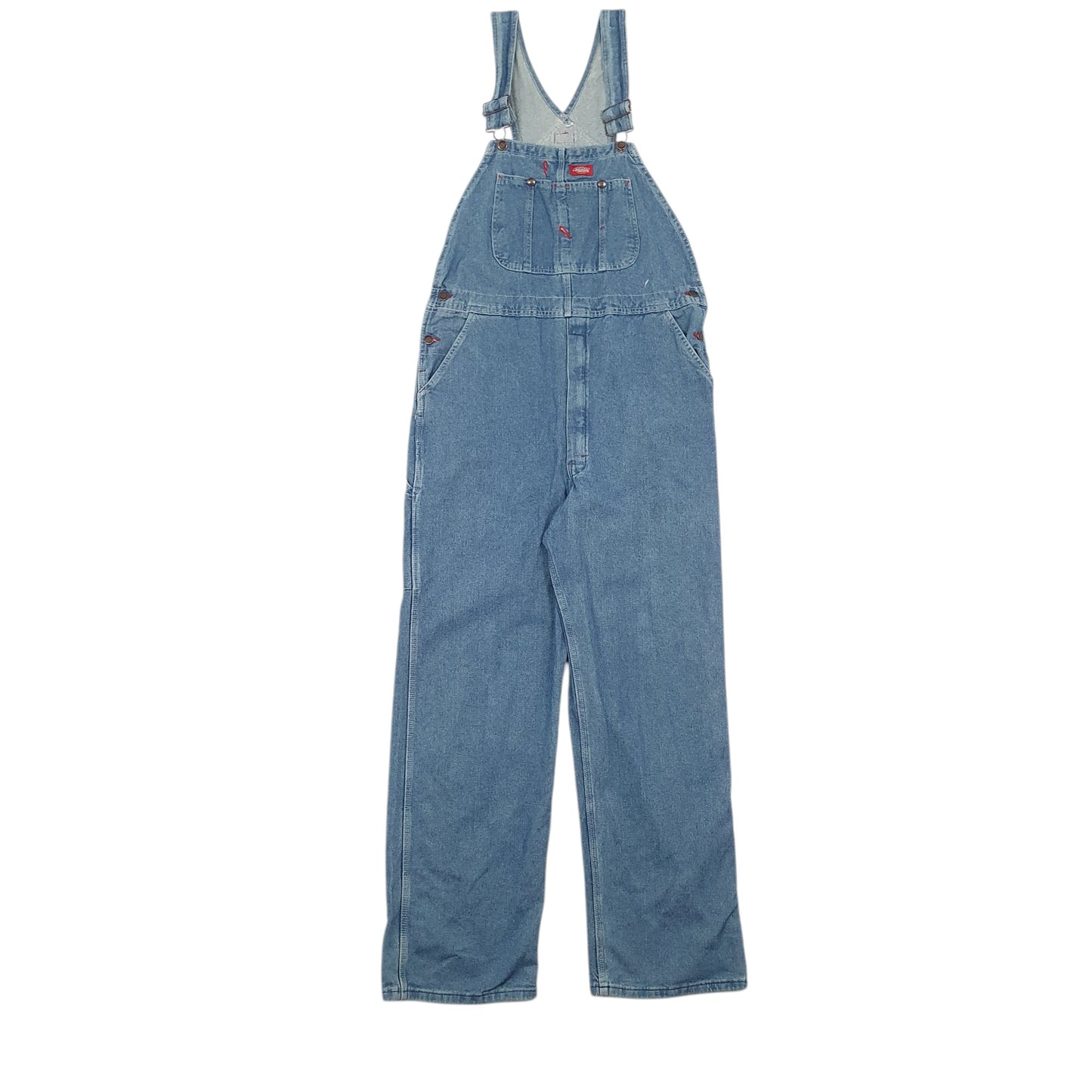 Mens Blue Dickies Denim Overalls Bib Dungaree Trousers