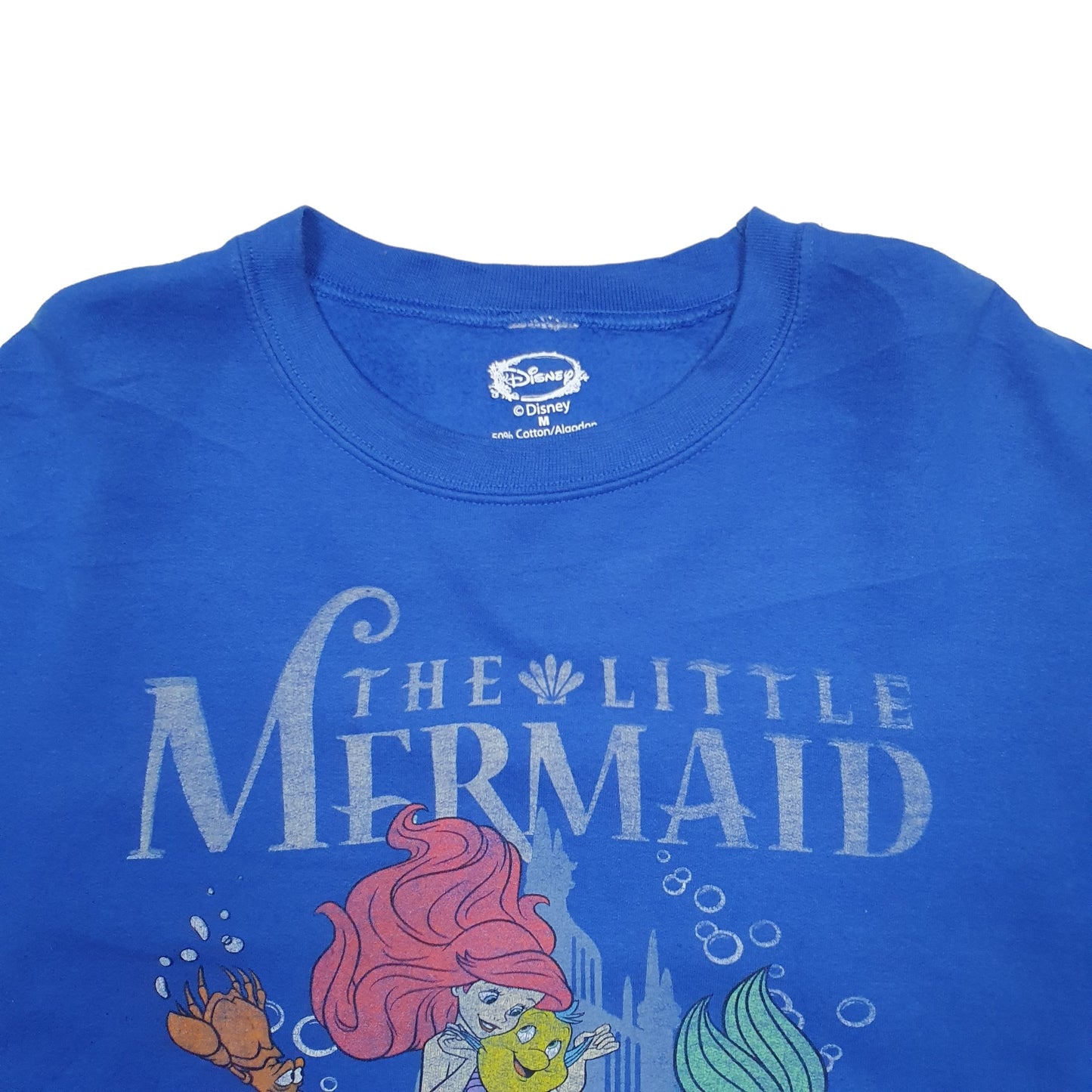 Mens Blue Disney Little Mermaid Crewneck Jumper
