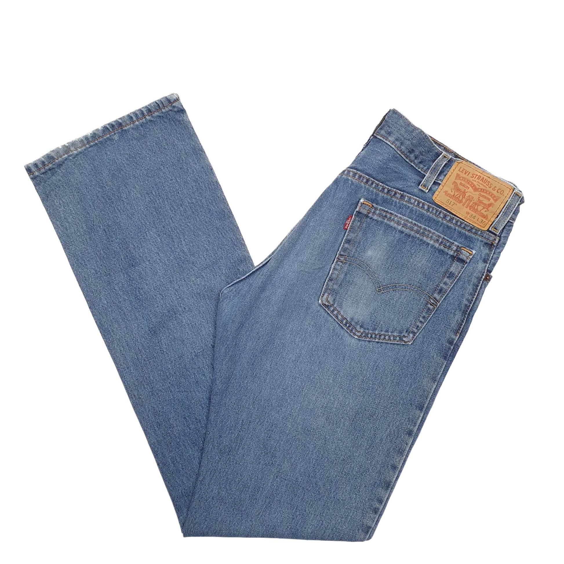 Mens Blue Levis  517 JeansW34 L36