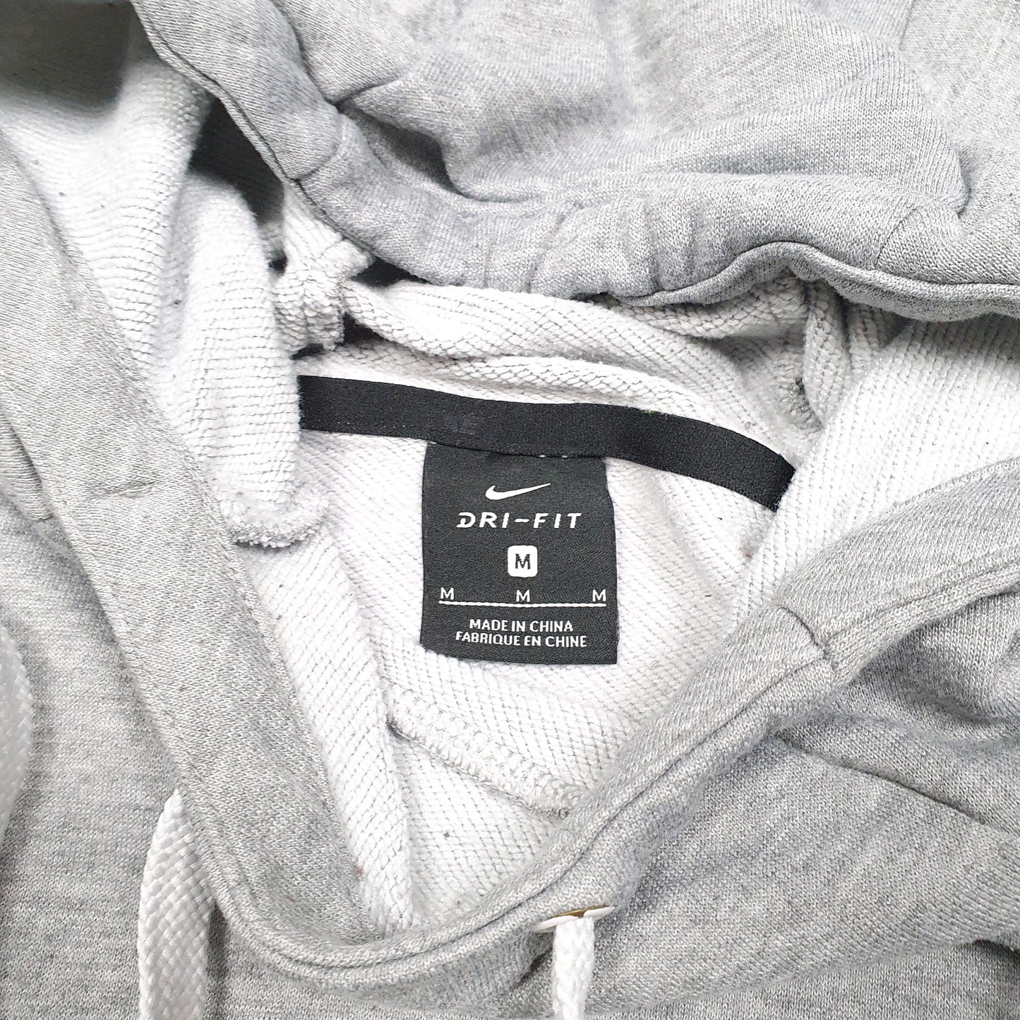 Mens Grey Nike Swoosh Active Workout Running Gym Hoodie Jumper