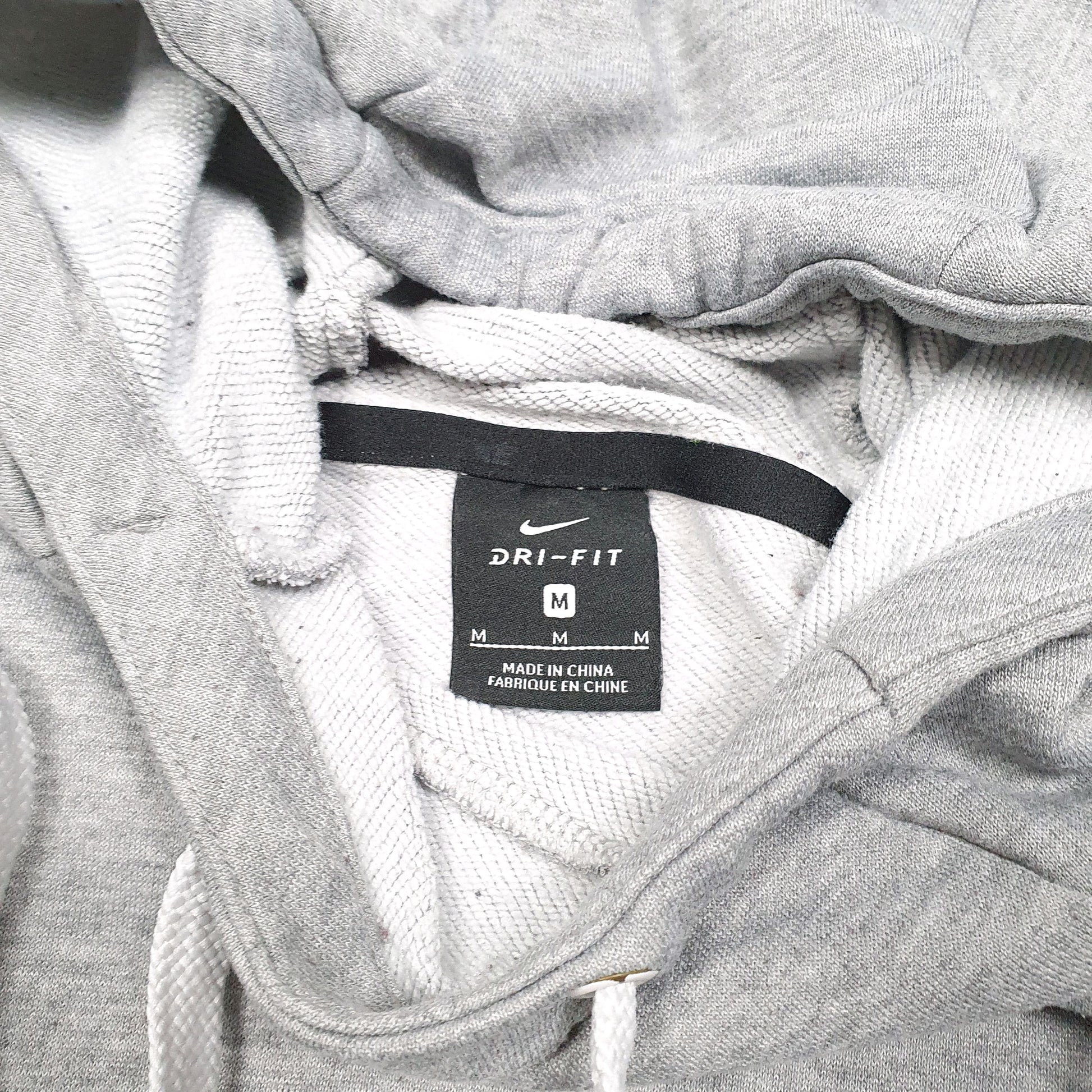 Mens Grey Nike Swoosh Active Workout Running Gym Hoodie Jumper