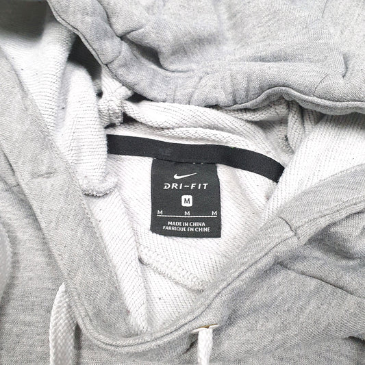 Mens Grey Nike Swoosh Active Workout Running Gym Hoodie Jumper