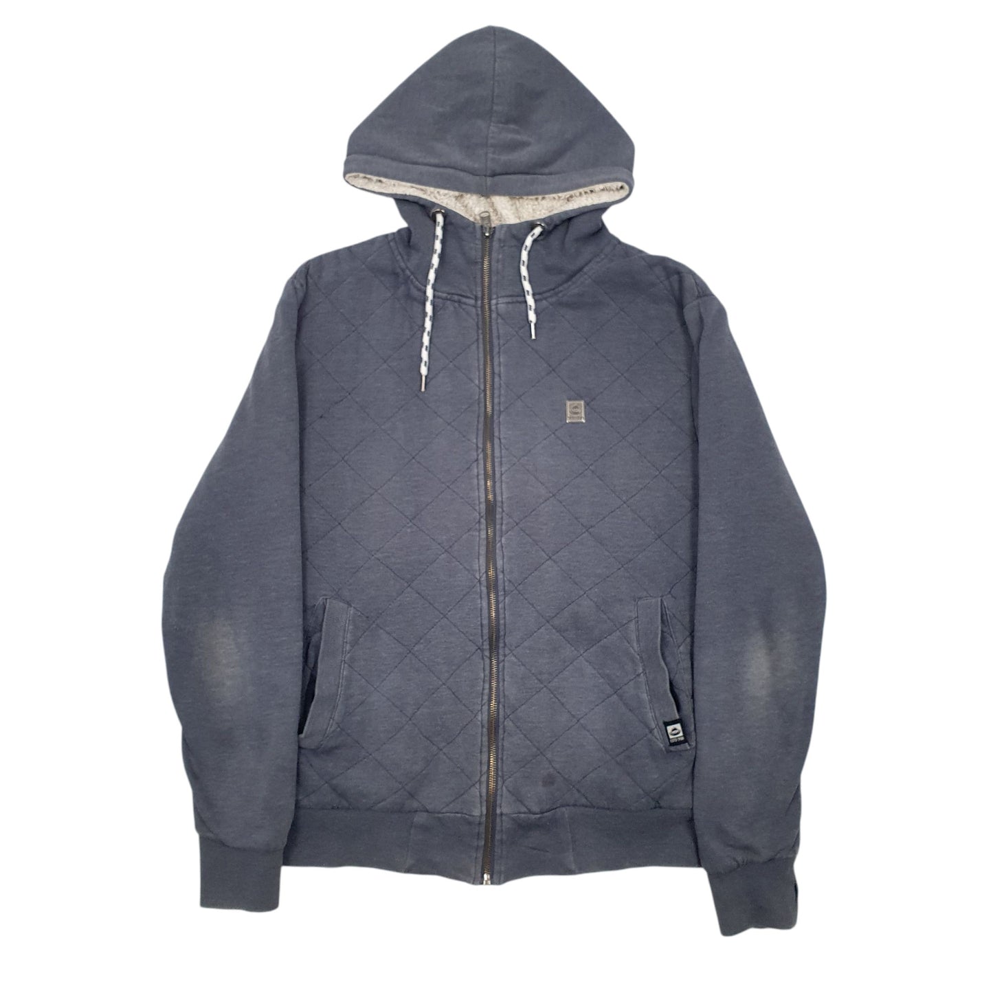 Mens Blue Saltrock Fleece Lined Full Zip Jumper