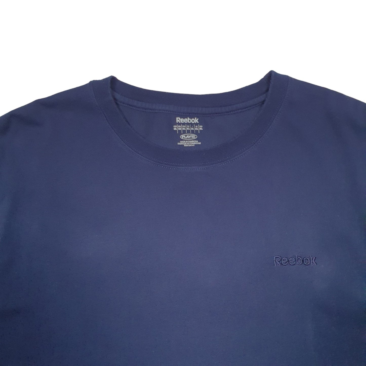 Mens Navy Reebok  Short Sleeve T Shirt