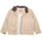 Mens Beige Wrangler Chore Jacket Sherpa Lined  Coat