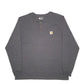 Mens Grey Carhartt  Long Sleeve T Shirt