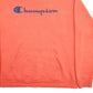 Mens Orange Champion Spellout Hoodie Jumper
