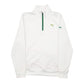 Mens White Puma Sport Active Wear Quarter Zip Jumper