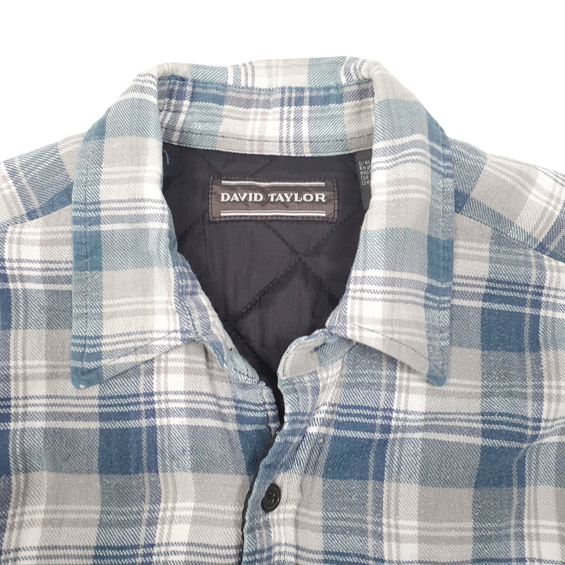 Mens Grey David Taylor Overshirt Shacket Lined  Coat