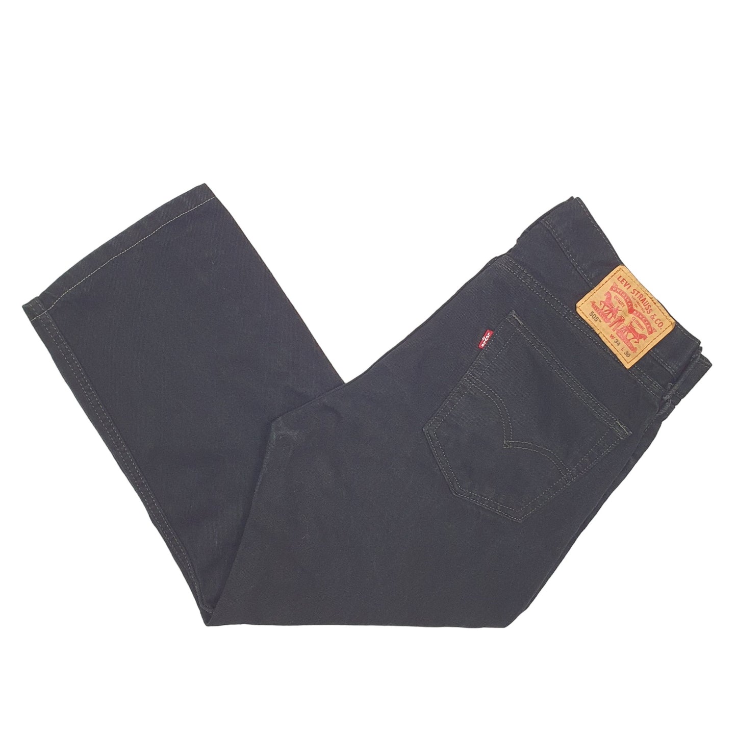 Mens Black Levis  505 JeansW34 L23
