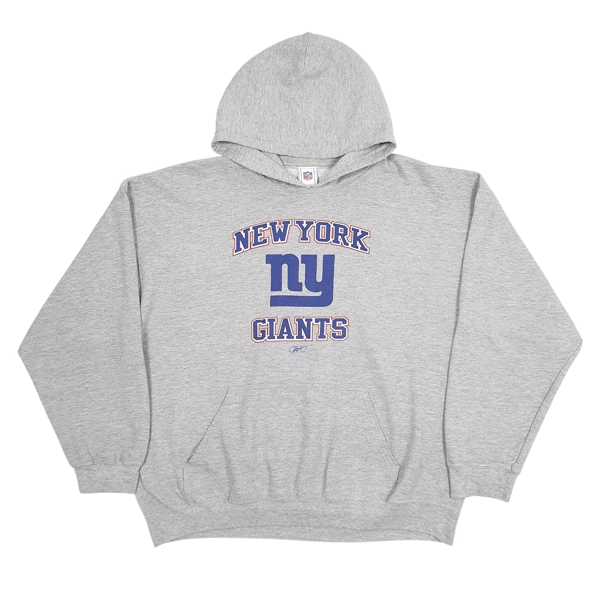 Mens Grey NFL New York Giants Hoodie Jumper