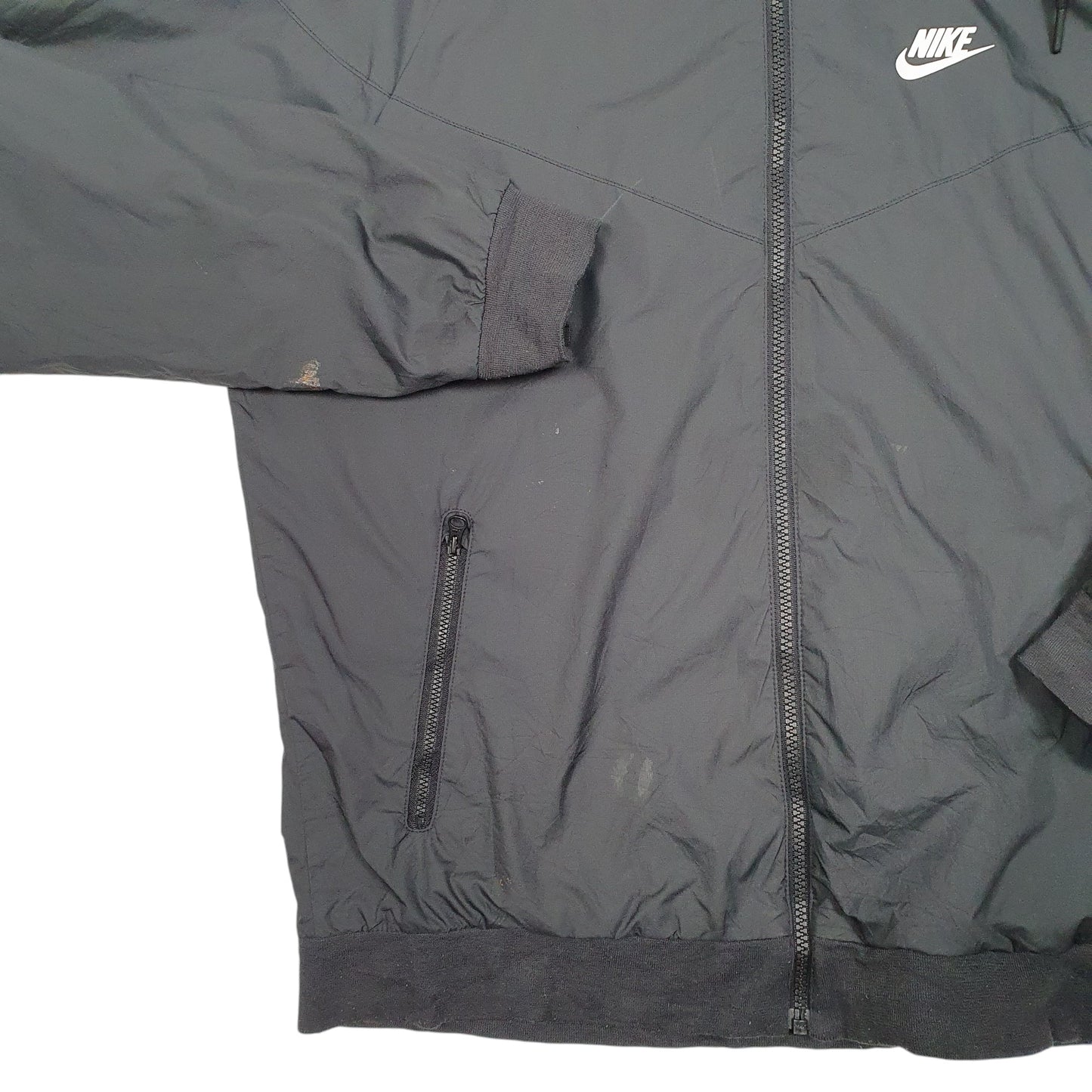 Mens Black Nike Windrunner  Coat