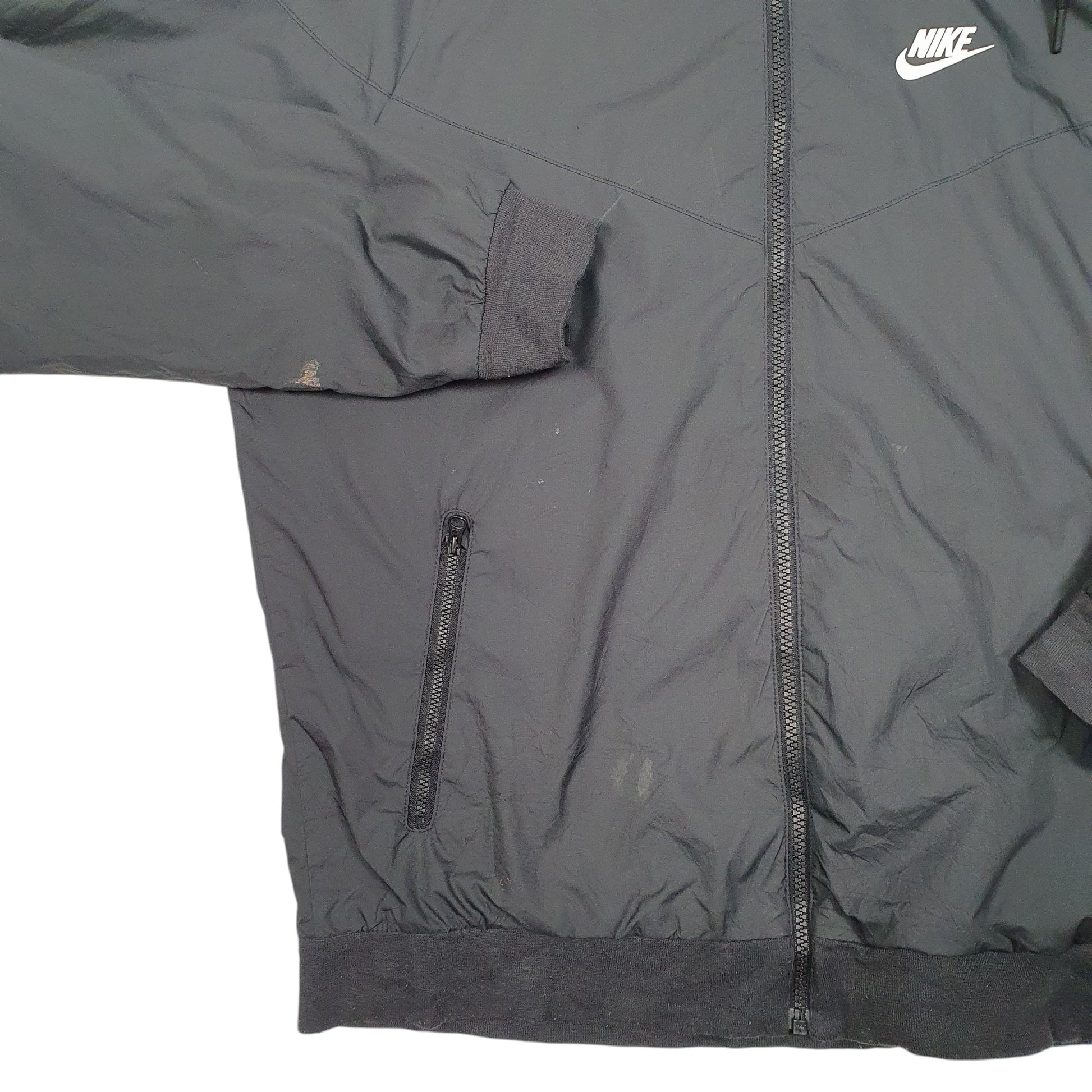Mens Black Nike Windrunner  Coat