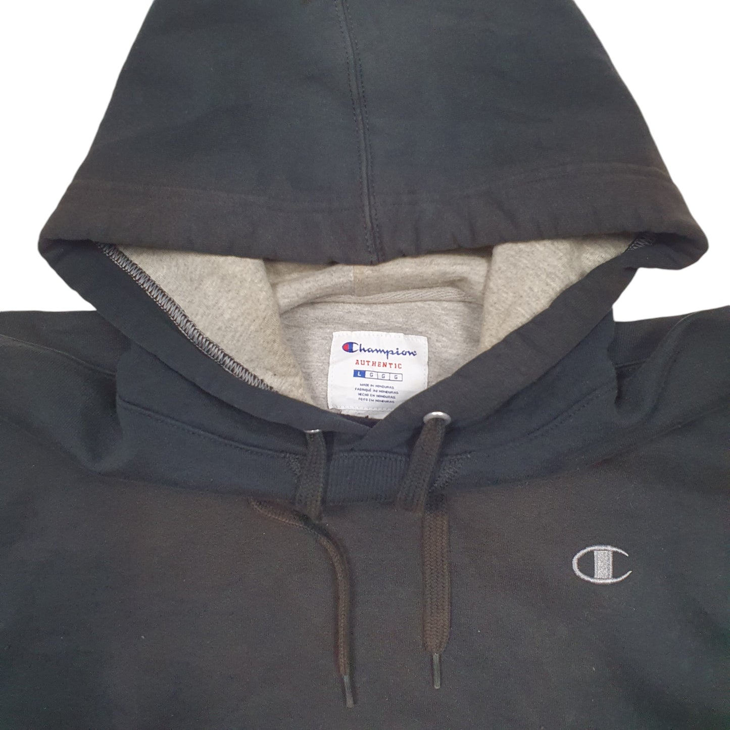 Mens Black Champion  Hoodie Jumper