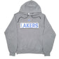 Mens Grey Fruit Of The Loom Grand Valley State Lakers Spellout Hoodie Jumper