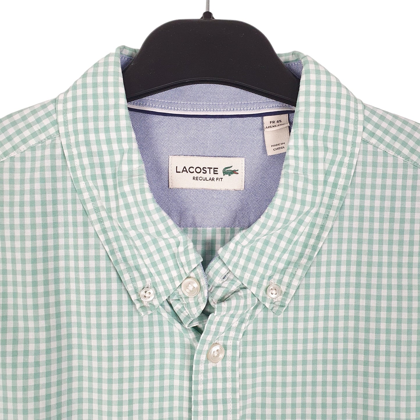 Mens Green Lacoste  Long Sleeve Shirt