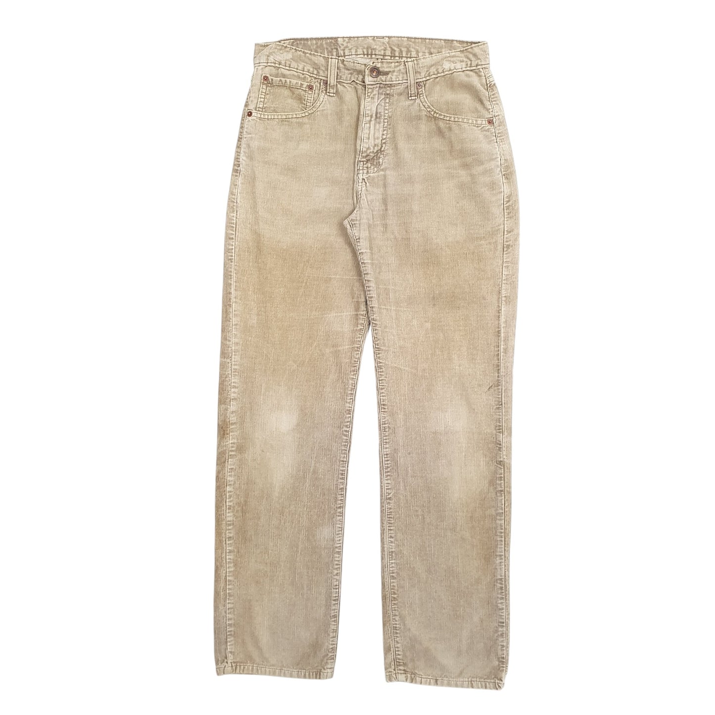 Womens Beige Levis 751 Corduroy Trousers