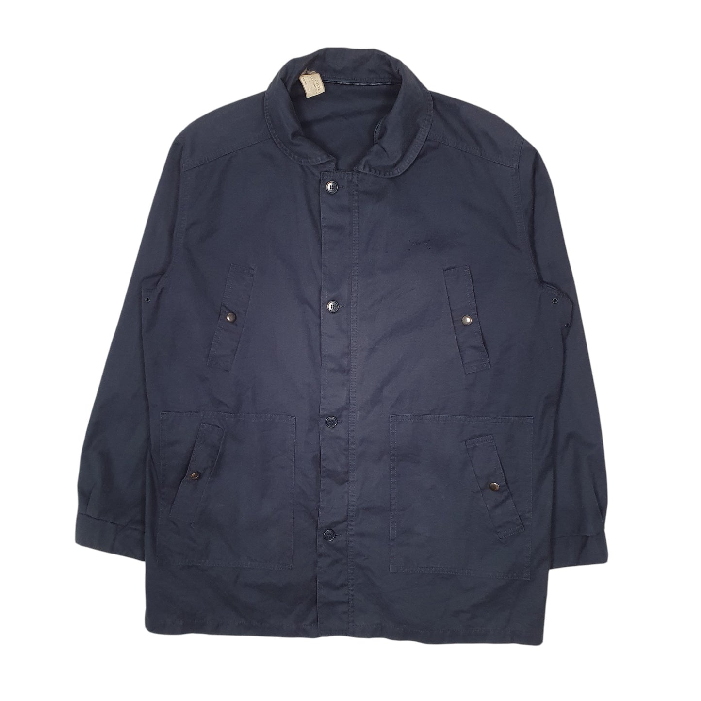 Mens Navy Poste Italiane Overcoat Rain  Coat