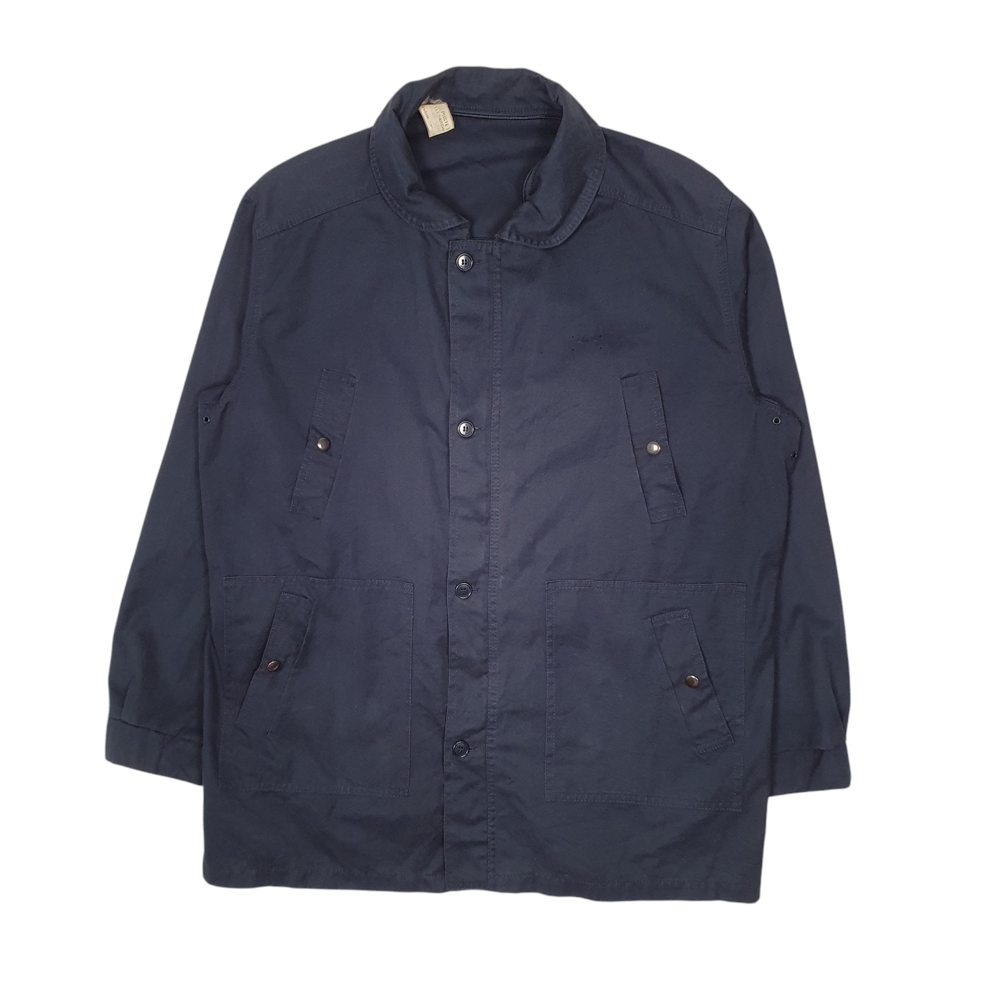 Mens Navy Poste Italiane Overcoat Rain  Coat