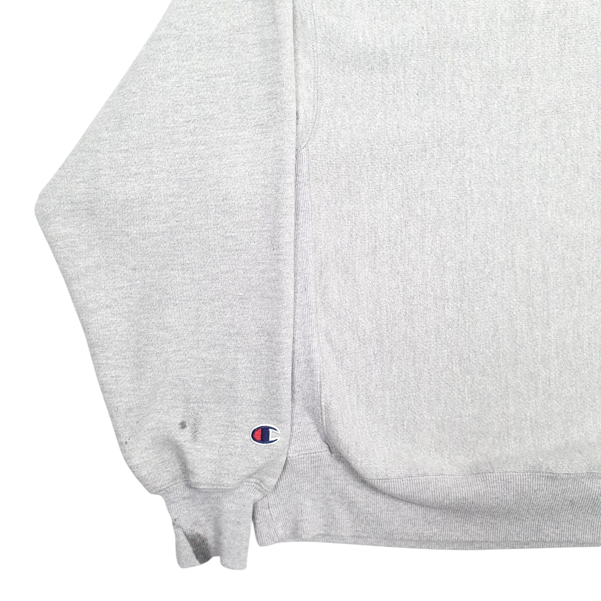 Mens Grey Champion Reverse Weave Northwestern Spellout Crewneck Jumper