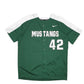 Mens Green Nike MLB Baseball Jersey Mustangs Short Sleeve T Shirt