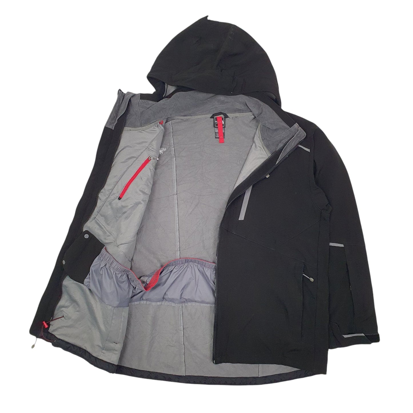 Mens Black The North Face Fleece Lined  Coat