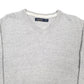 Mens Grey Nautica Knitwear V Neck Jumper