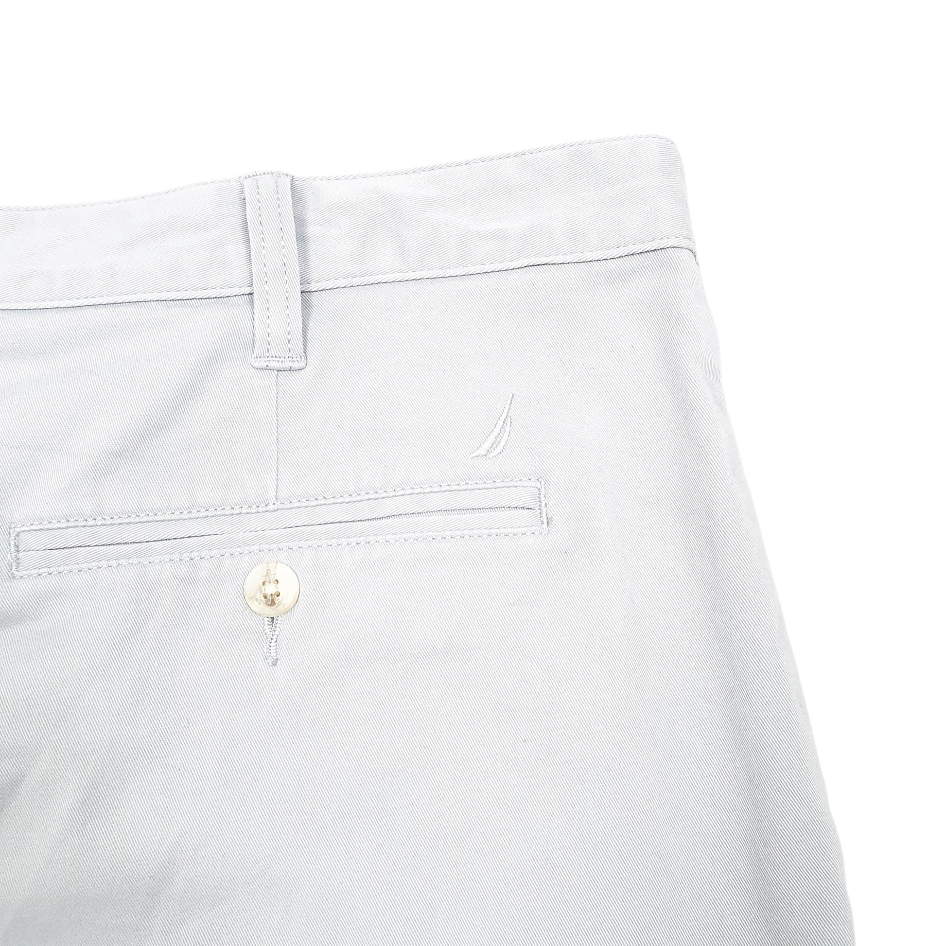 Mens Grey Nautica Deck Stretch Chino Shorts