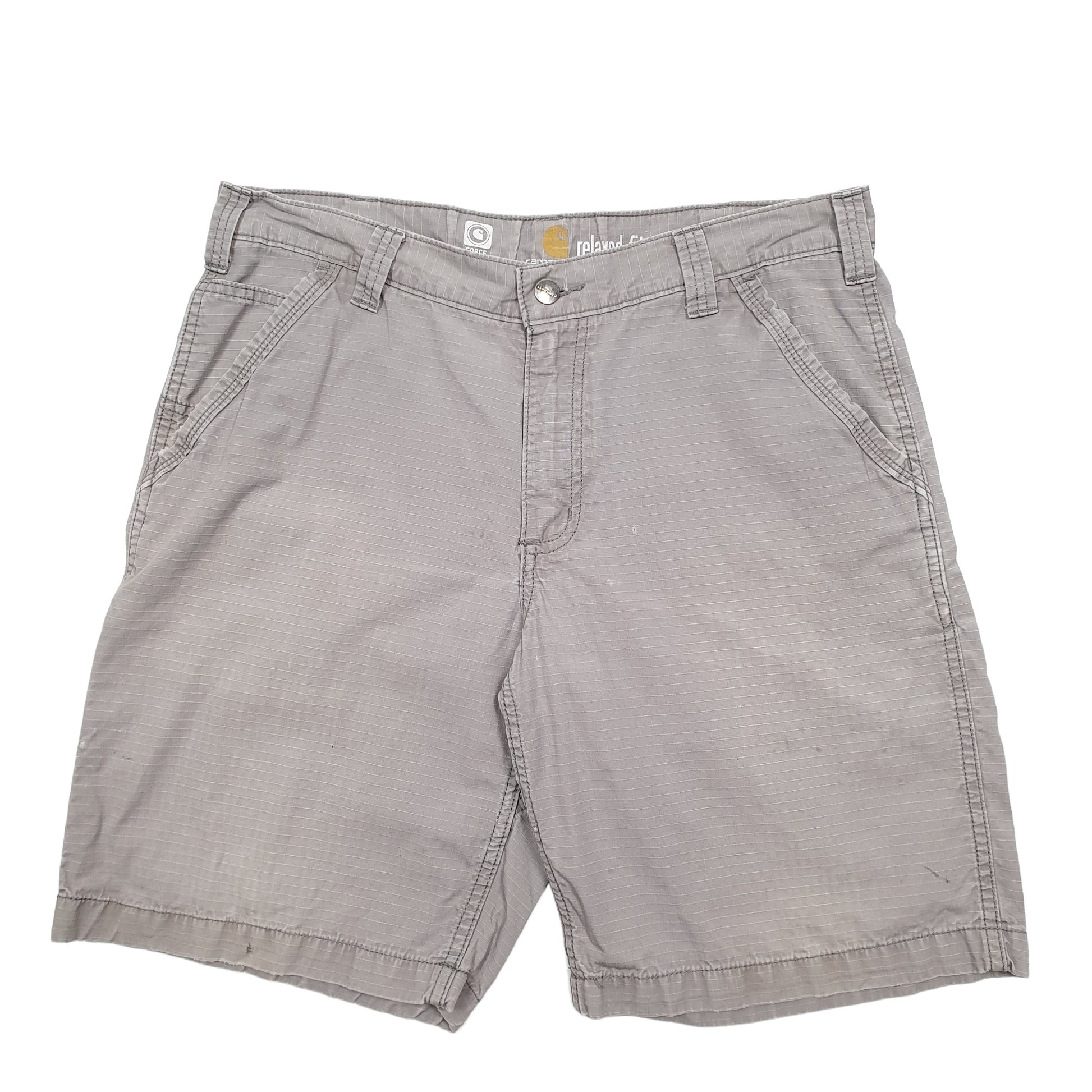 Mens Grey Carhartt Workwear Carpenter Shorts