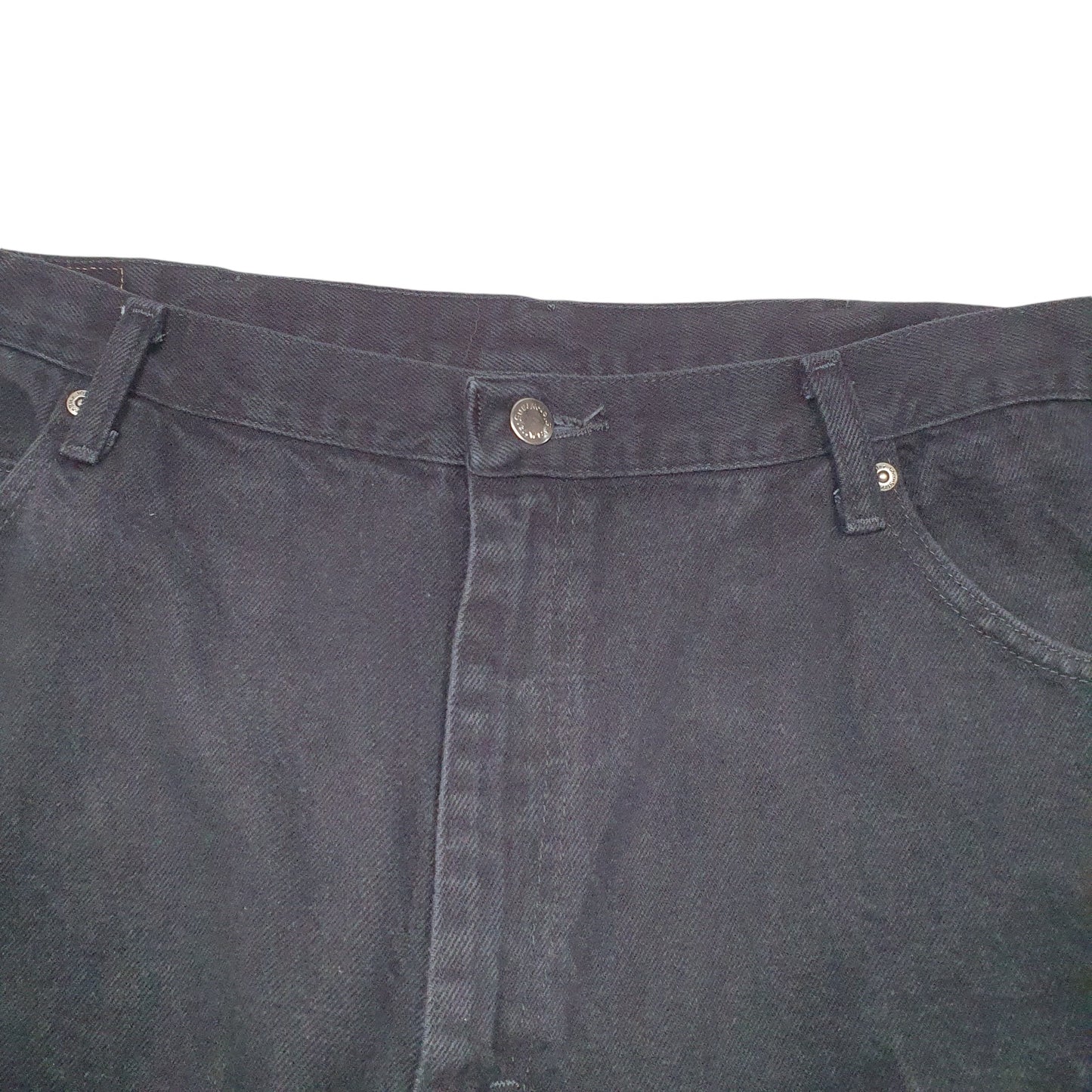 Mens Black Wrangler Relaxed Casual JeansW42 L28