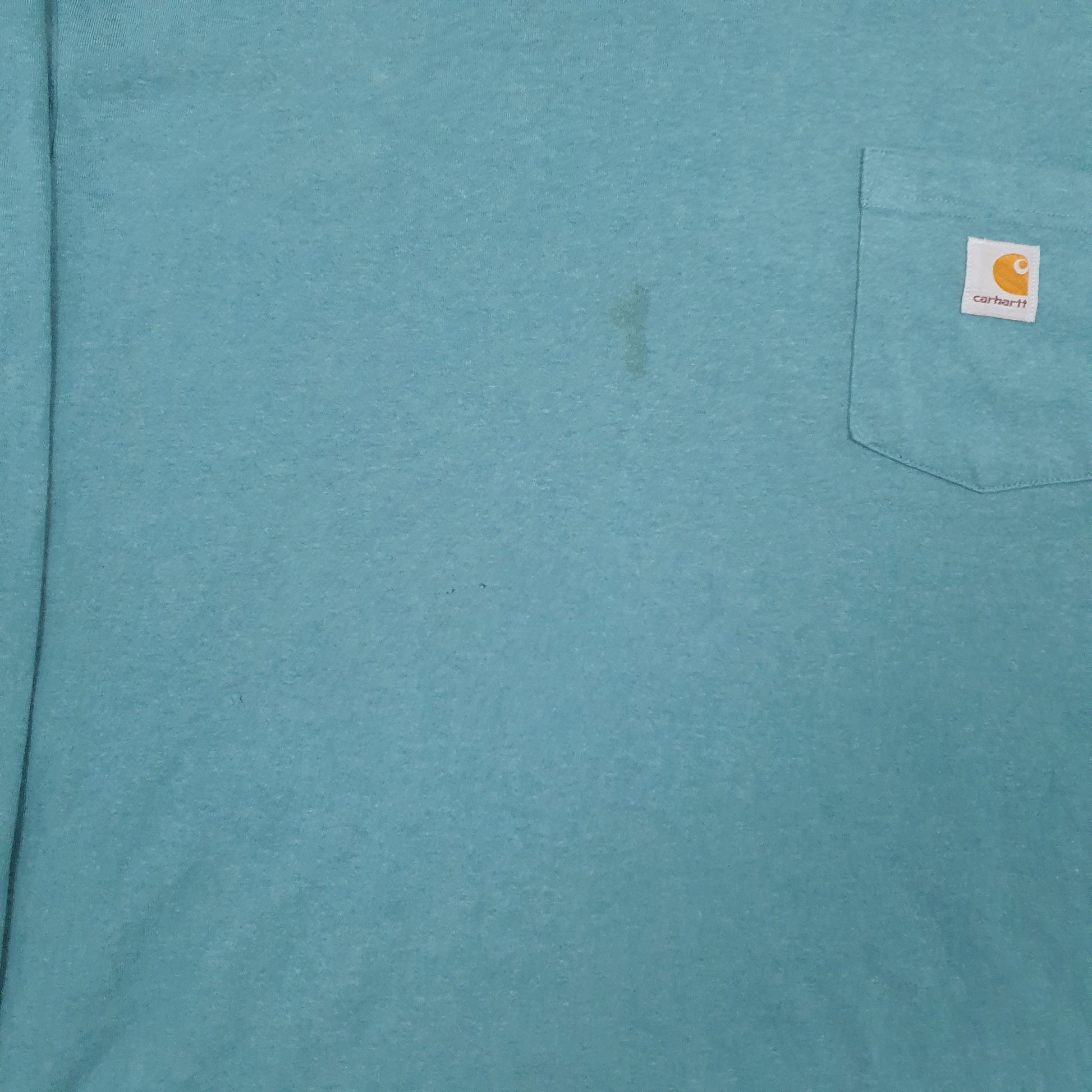Mens Blue Carhartt  Long Sleeve T Shirt