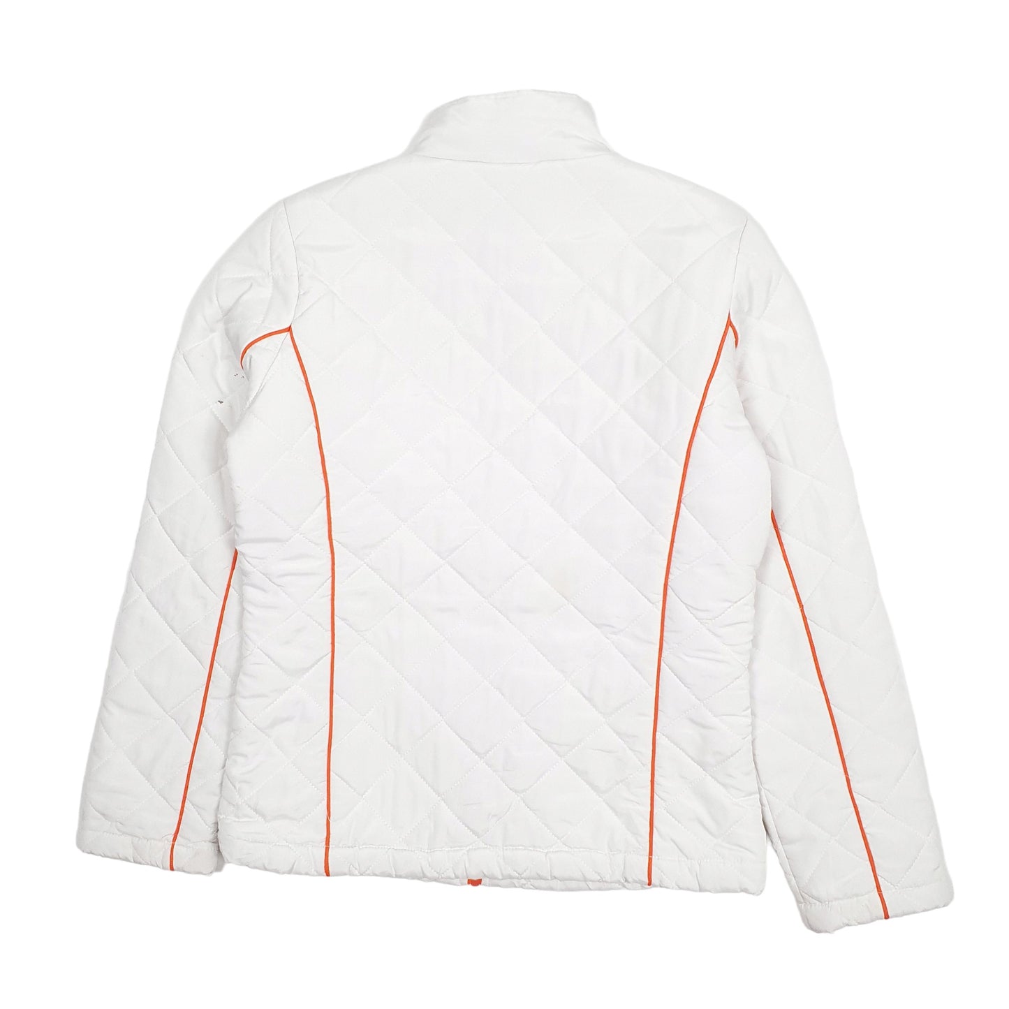 Womens White NFL Denver Broncos Crewneck Coat