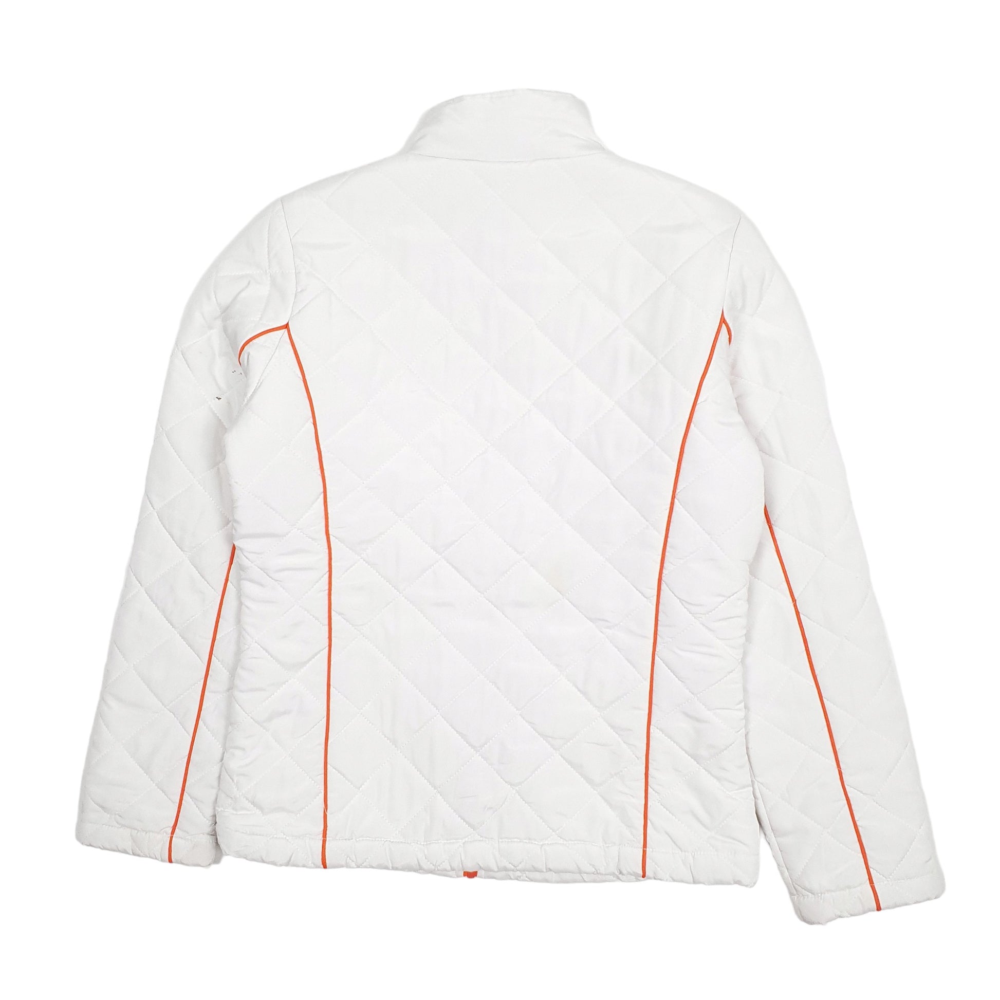 Womens White NFL Denver Broncos Crewneck Coat