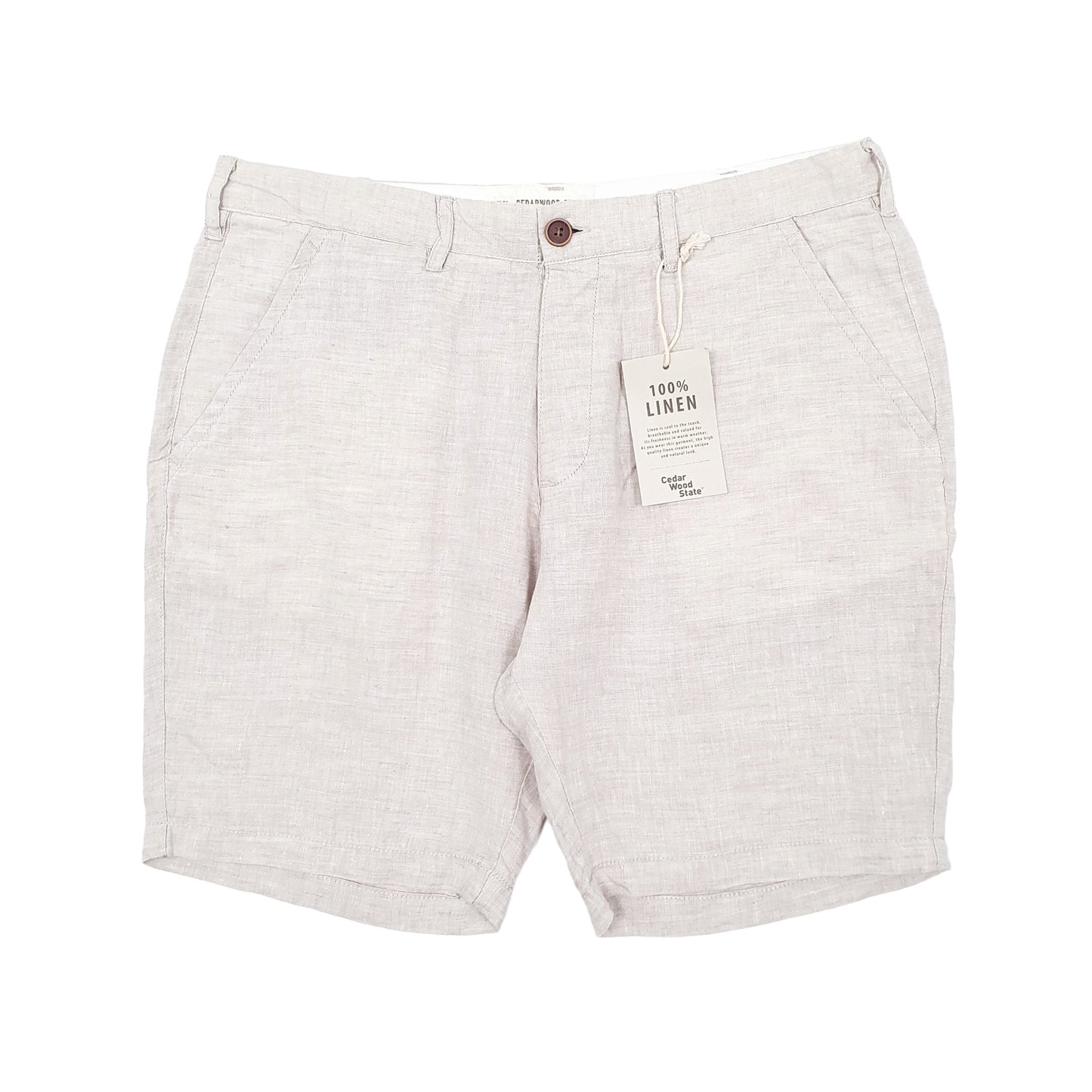 Mens Grey Cedarwood State  Chino Shorts