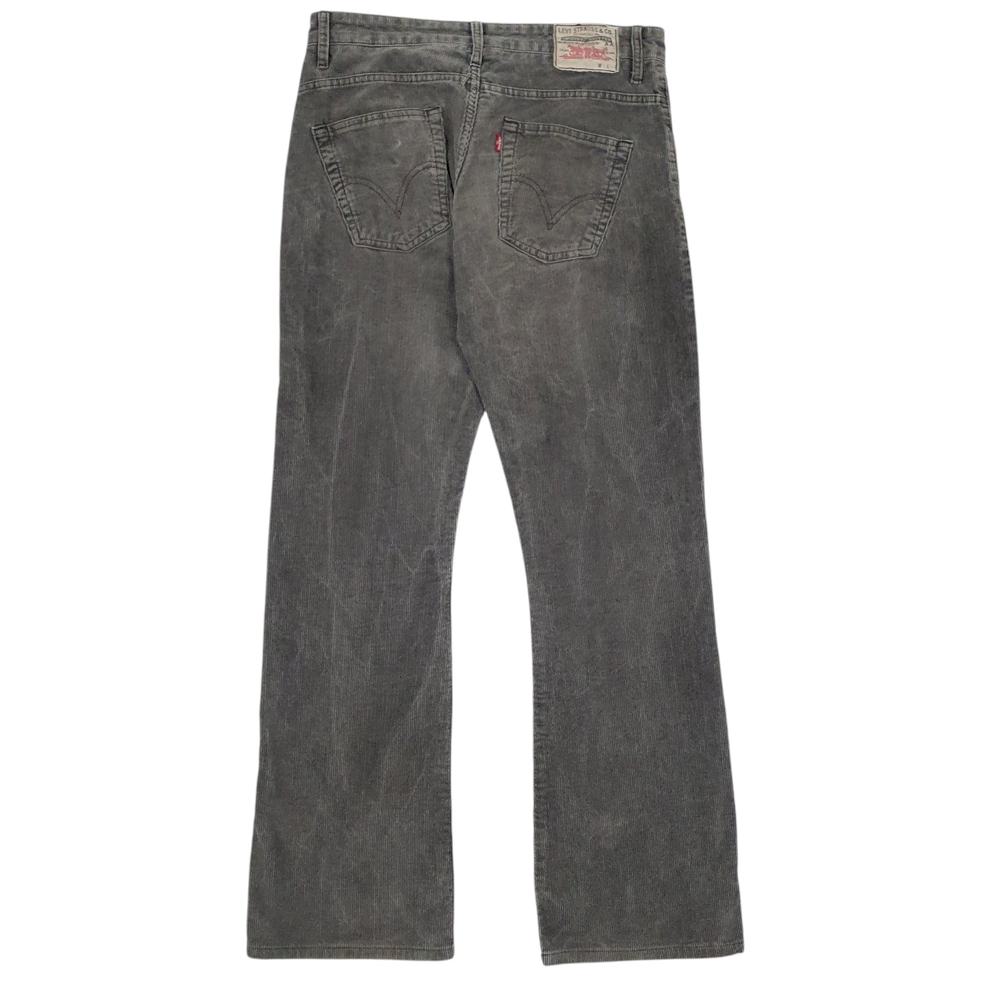 Mens Grey Levis  Corduroy Trousers