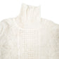 Mens Cream American Weekend Vintage Cable Knit Knitwear. Turtle Neck Jumper