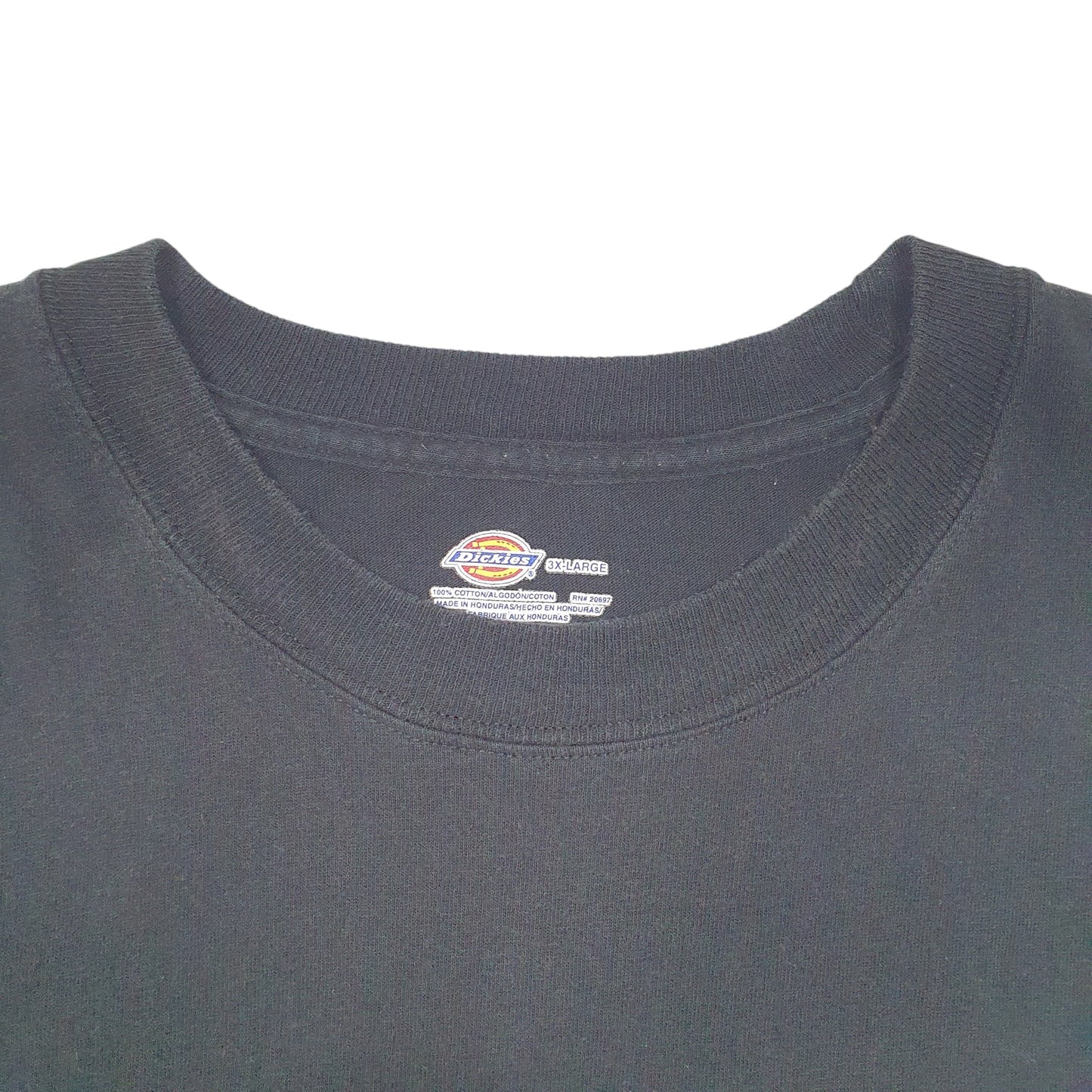 Mens Black Dickies Pocket Workwear Short Sleeve T Shirt