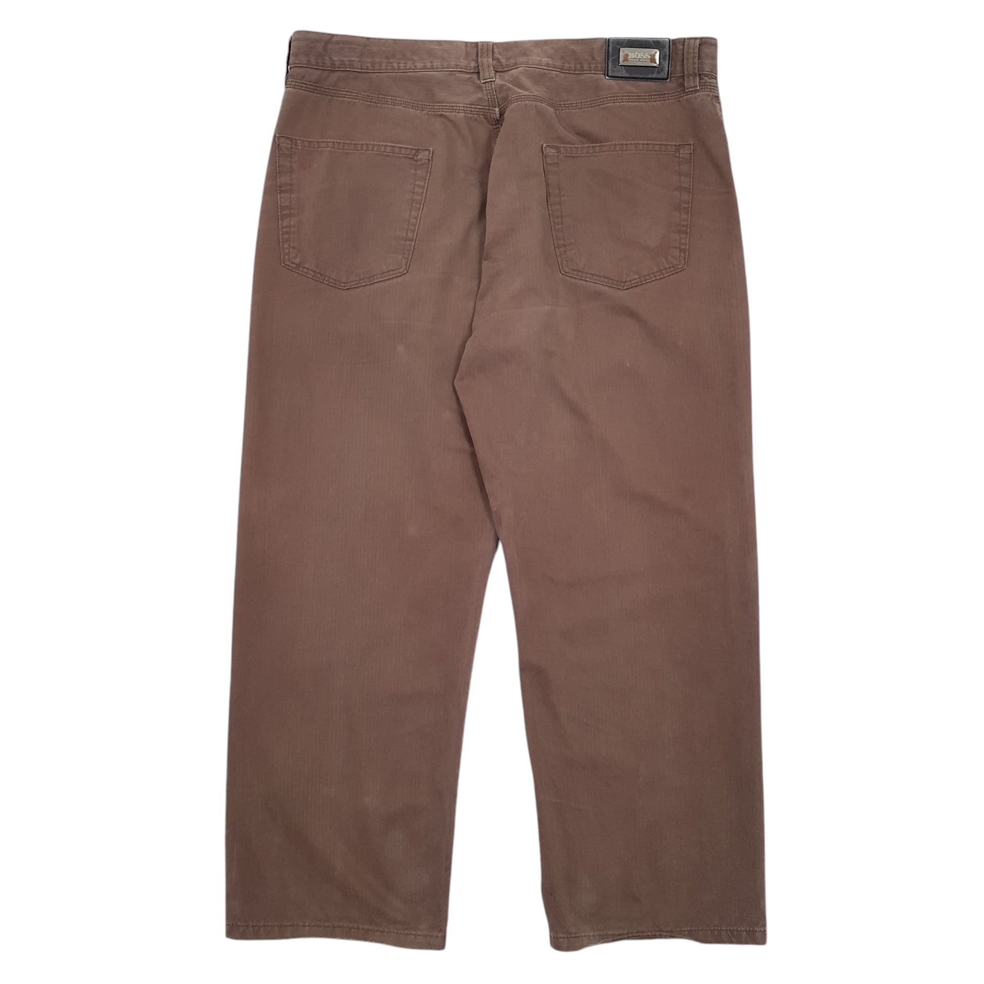Mens Brown Hugo Boss Vintage Chino Trousers