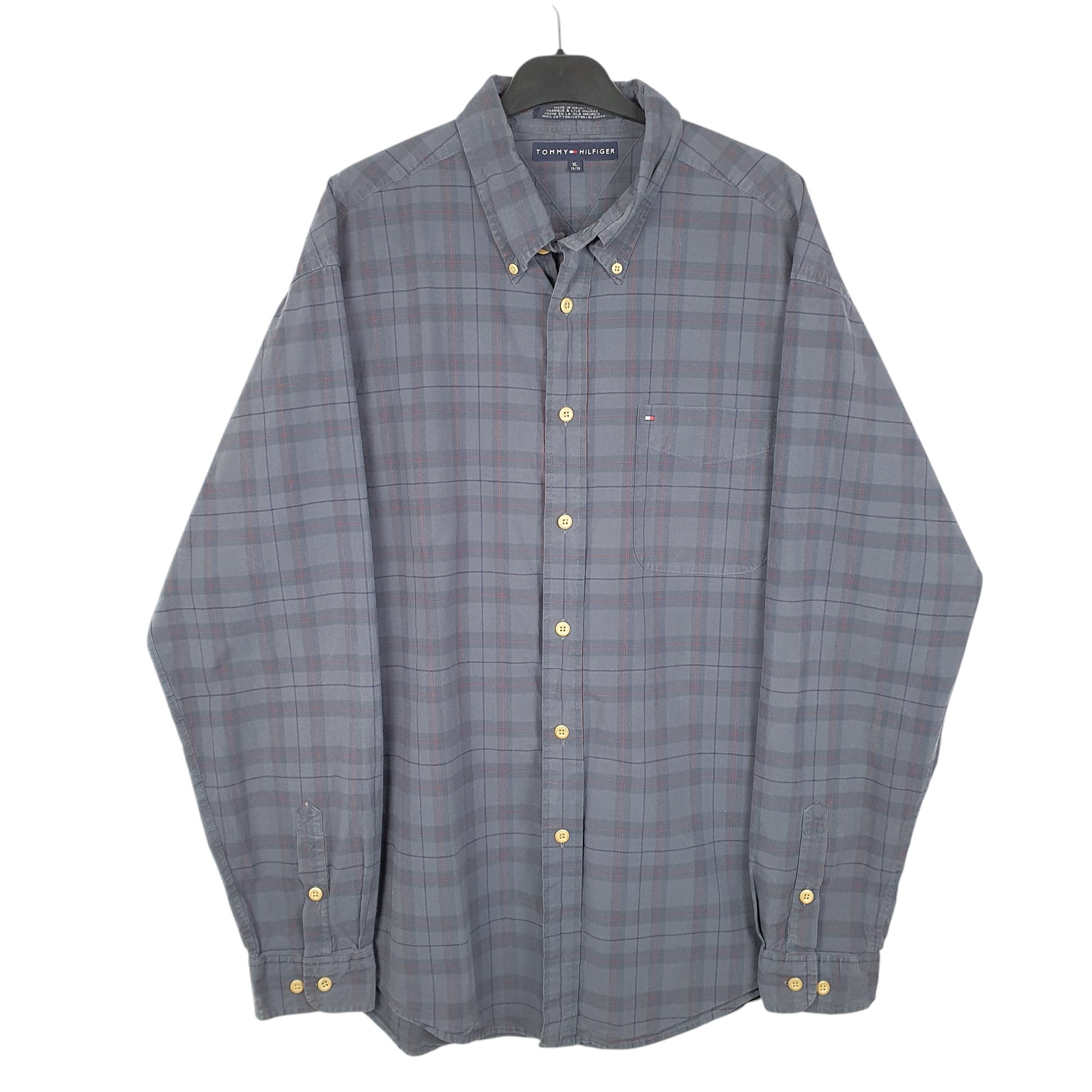 Mens Grey Tommy Hilfiger  Long Sleeve Shirt
