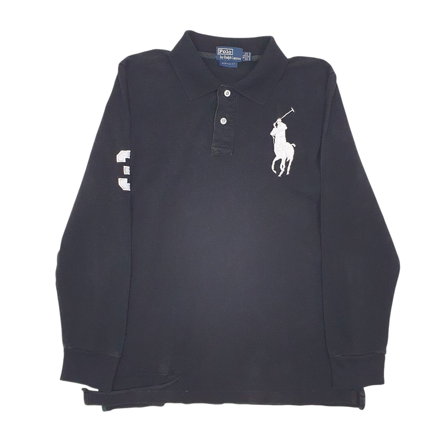 Mens Black Polo Ralph Lauren  Long Sleeve Polo Shirt
