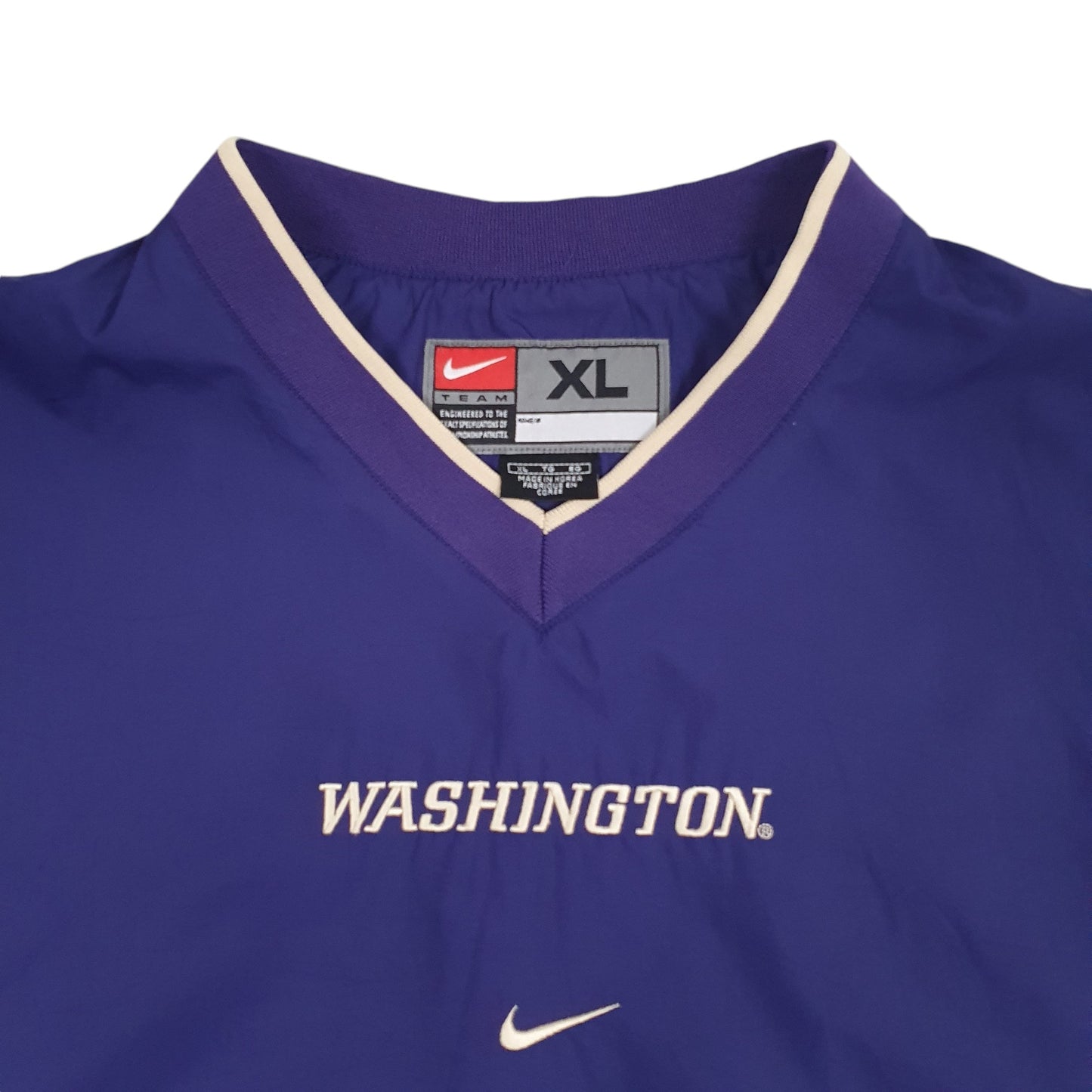 Mens Purple Nike Washington Huskies Vintage 00s Crewneck Coat