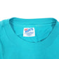 Mens Turquoise Hanes Single Stitch Vintage 90s Beefy Made In USA Christian Short Sleeve T Shirt