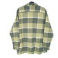 Mens Green Levis Flannel Overshirt Shacket Grunge Long Sleeve Shirt