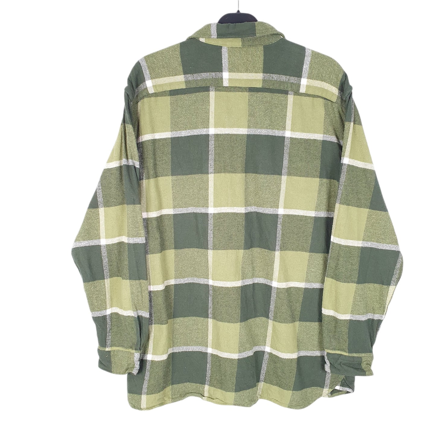 Mens Green Levis Flannel Overshirt Shacket Grunge Long Sleeve Shirt