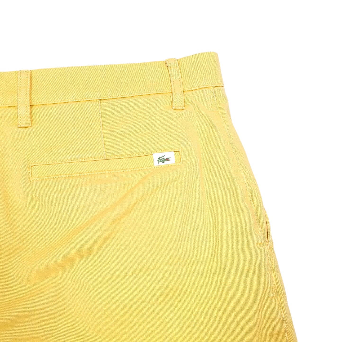 Mens Yellow Lacoste  Chino Shorts
