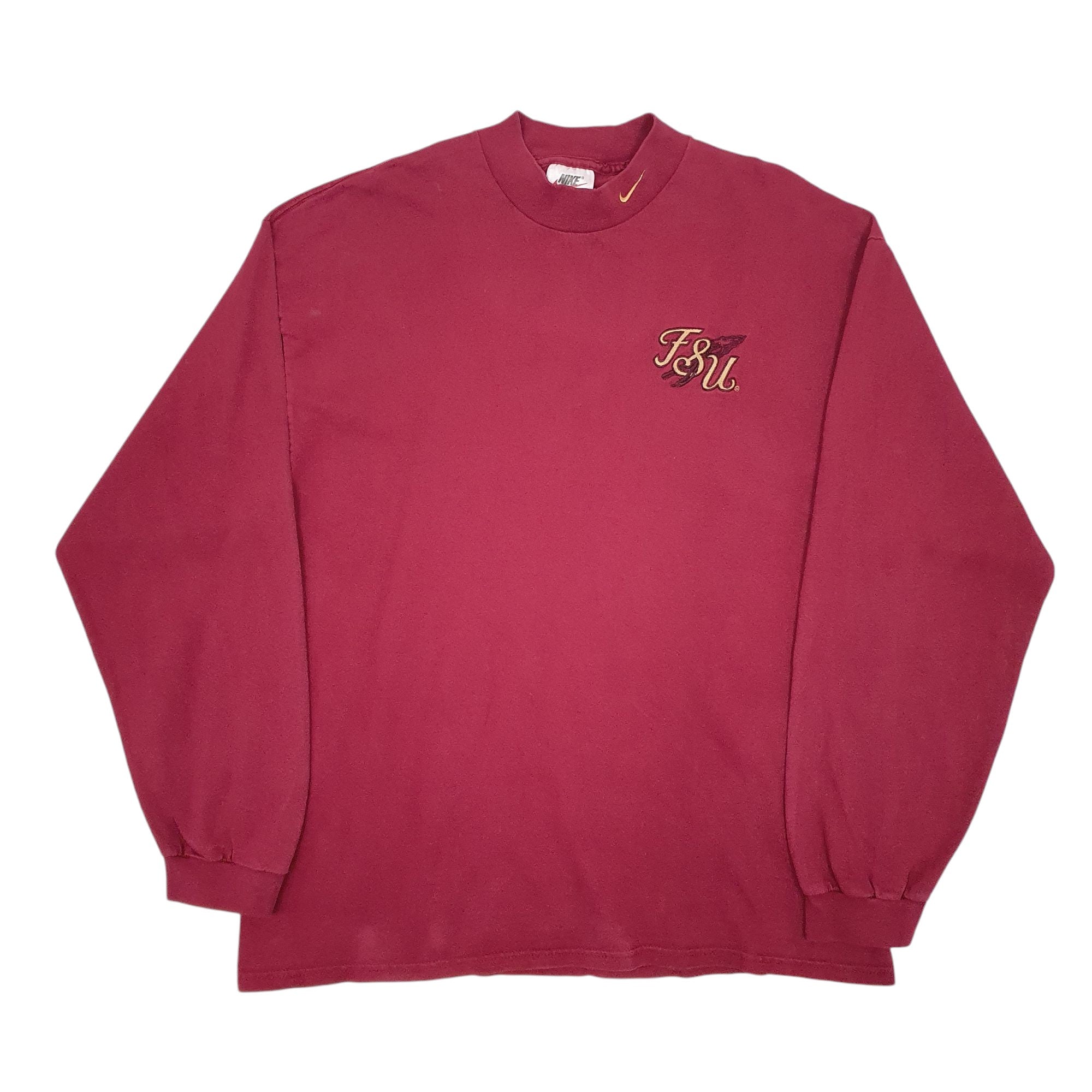 nike crewneck burgundy