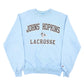 Mens Blue Champion John Hopkins Lacrosse College USA Crewneck Jumper